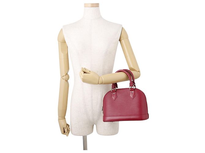 Louis Vuitton Alma BB Epi Handtasche Fuschia - Ansicht 4