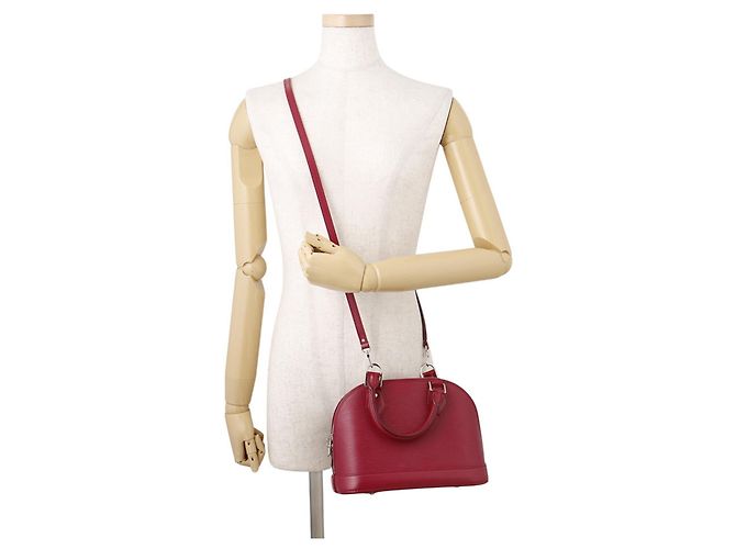 Louis Vuitton Alma BB Epi Handtasche Fuschia - Ansicht 5