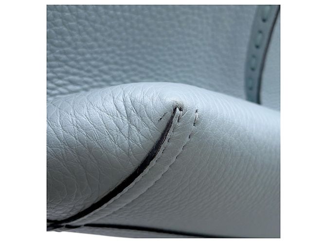 Fendi Selleria Leder-Tote-Bag Hellblau - Ansicht 7