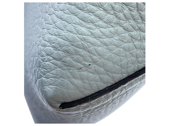 Fendi Selleria Leder-Tote-Bag Hellblau - Ansicht 8