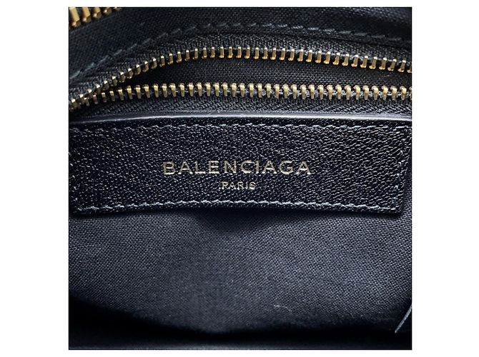 Borsa a tracolla Balenciaga Classic Metallic Edge Mini City Nero - vista 14