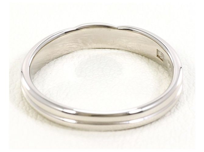 Anel com aro de platina Seiko PT1000 Prata - vista 3