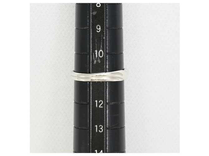 Anel com aro de platina Seiko PT1000 Prata - vista 6