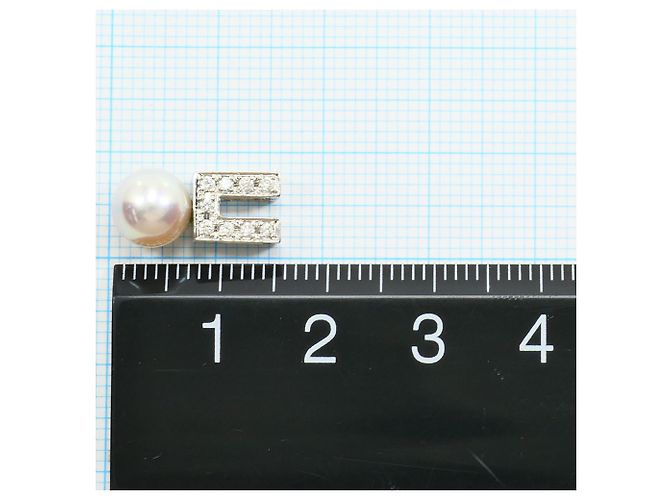 Seiko PT900 Platin-Anhänger mit Perle und Diamant Silber Weiß - Ansicht 4