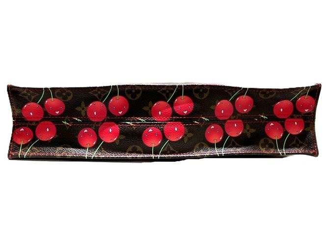 Saco Tote Louis Vuitton Monogram Cherry Sac Plat Marrom Monograma - vista 3