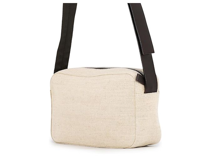 Borsa a tracolla Prada Beige Kaki in Tela Cachi - vista 2