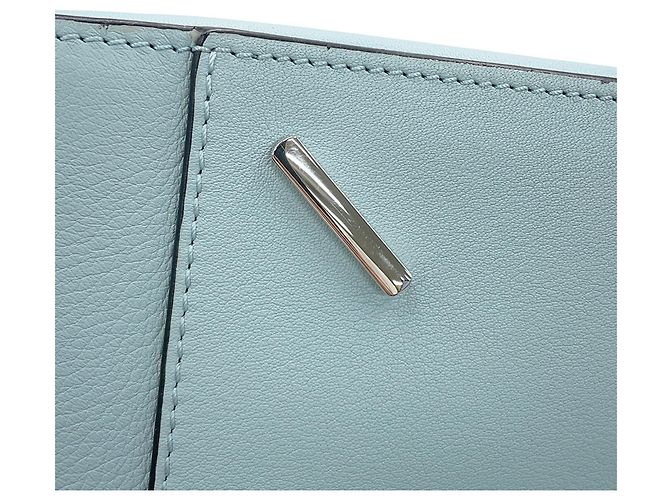 mala Loewe Hammock Small em pele de vitelo Azul - vista 11