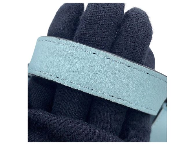 mala Loewe Hammock Small em pele de vitelo Azul - vista 14