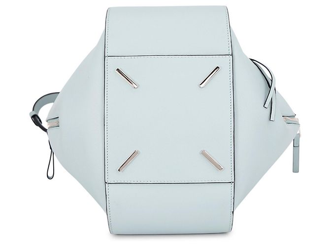 mala Loewe Hammock Small em pele de vitelo Azul - vista 3