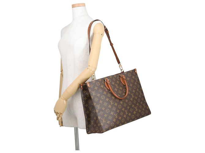 Louis Vuitton Monogram OnTheGo Organizer Tote Bag Braun - Ansicht 5