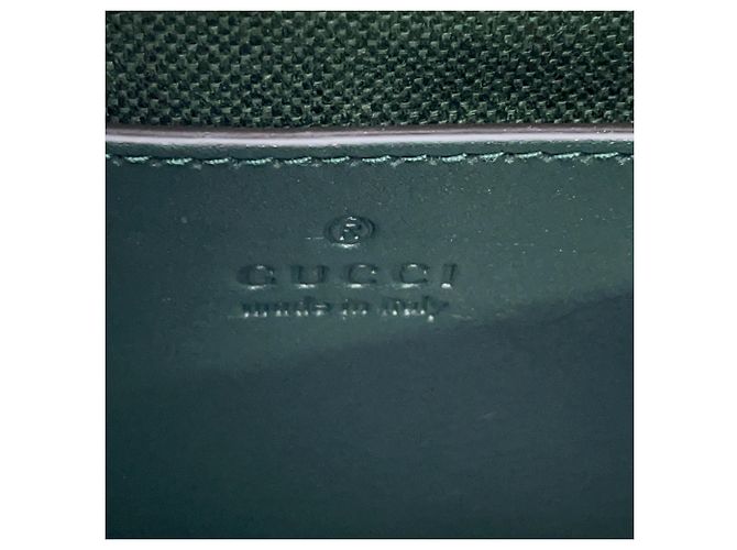 Borsa a mano piccola in pelle Gucci Diana Bamboo Verde - vista 14