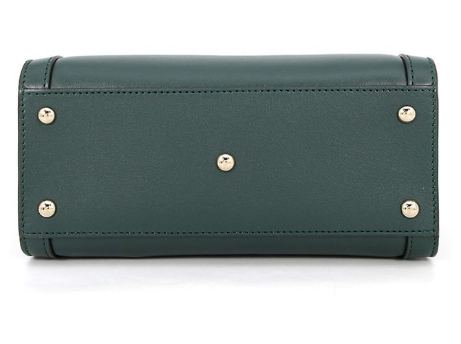 Borsa a mano piccola in pelle Gucci Diana Bamboo Verde - vista 3