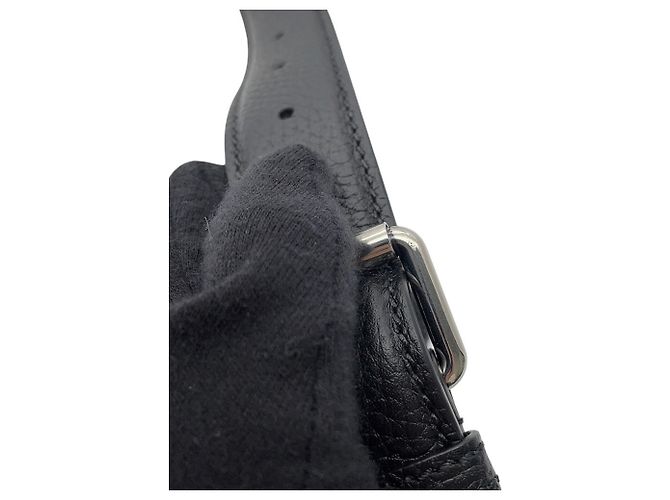 Borsa a tracolla in pelle Gucci Jumbo GG Sherry Line Nero - vista 12