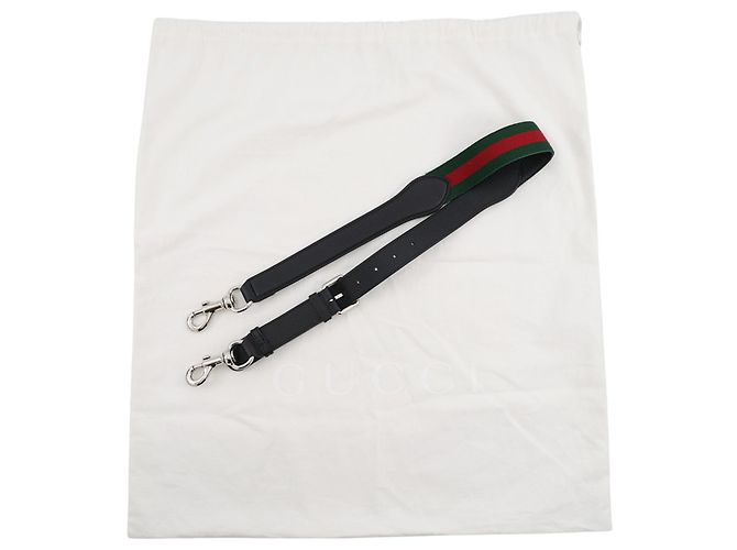 Borsa a tracolla in pelle Gucci Jumbo GG Sherry Line Nero - vista 17
