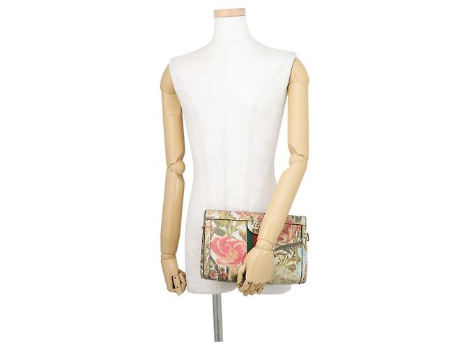 Borsa a tracolla Gucci Ophidia Flora Multicolore - vista 6