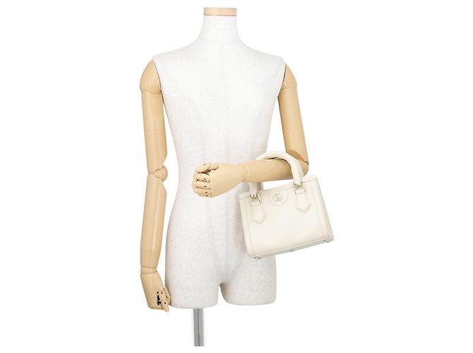 Borsa a mano in pelle Gucci Diana Crudo - vista 4