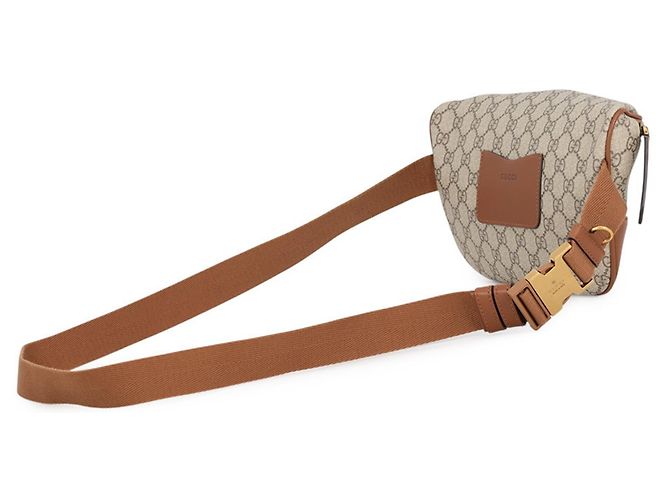 Borsa a tracolla Gucci GG Emblem Medium in pelle Marrone - vista 2