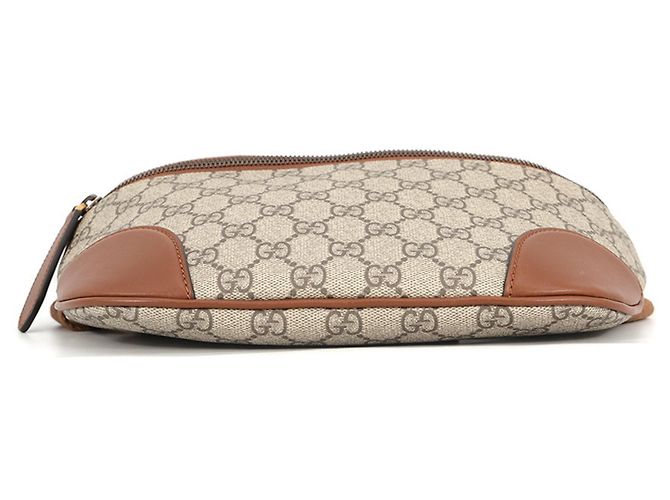 Borsa a tracolla Gucci GG Emblem Medium in pelle Marrone - vista 4
