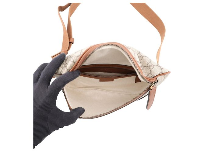 Borsa a tracolla Gucci GG Emblem Medium in pelle Marrone - vista 6