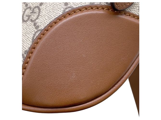 Borsa a tracolla Gucci GG Emblem Medium in pelle Marrone - vista 8