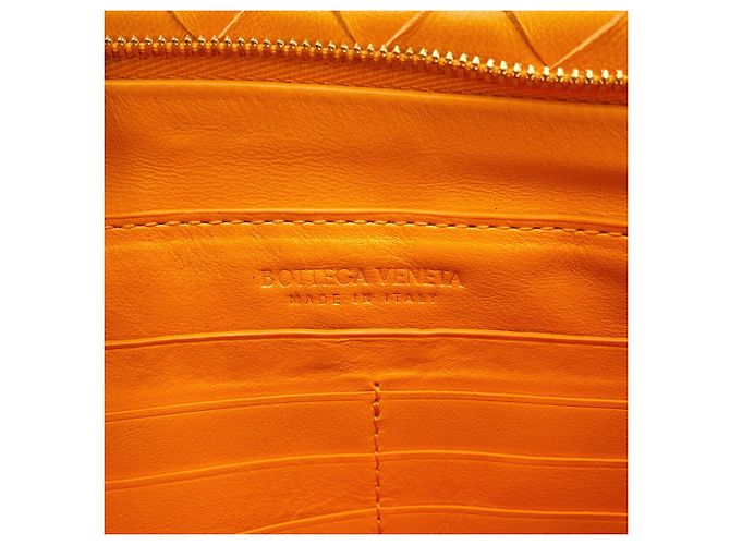Borsa a pochette Intrecciato Bottega Veneta Arancione - vista 13