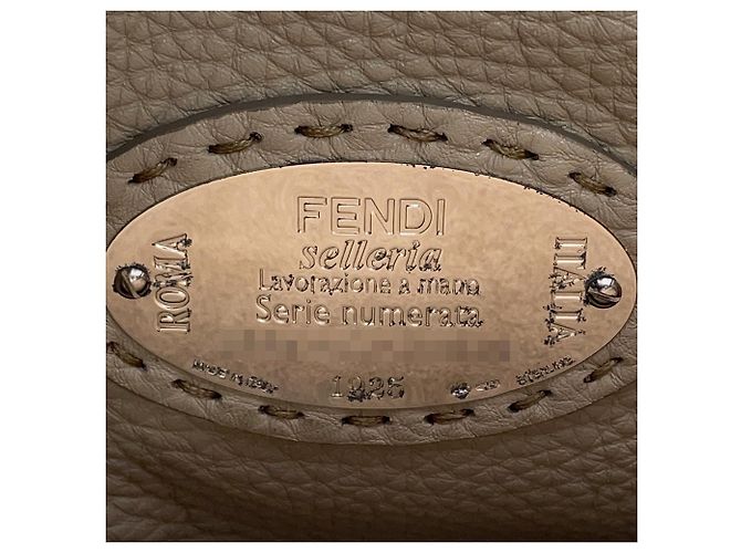Borsa Fendi Peekaboo Regular Blu - vista 11