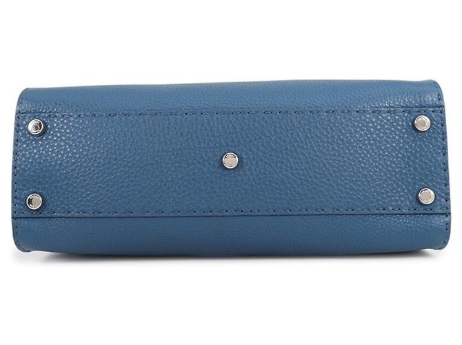 Borsa Fendi Peekaboo Regular Blu - vista 2