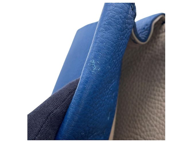Borsa Fendi Peekaboo Regular Blu - vista 6