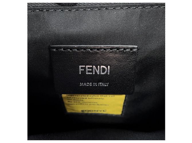 Borsa a tracolla Fendi Body Bag Fendiness 7VZ067 Nero Blu - vista 11
