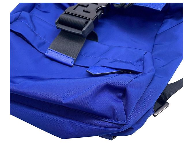 Borsa a tracolla Fendi Body Bag Fendiness 7VZ067 Nero Blu - vista 7