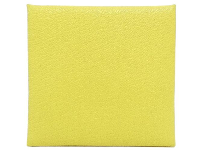 Hermès Monedero Hermes Bastia en Yellow Amarillo - vista 2