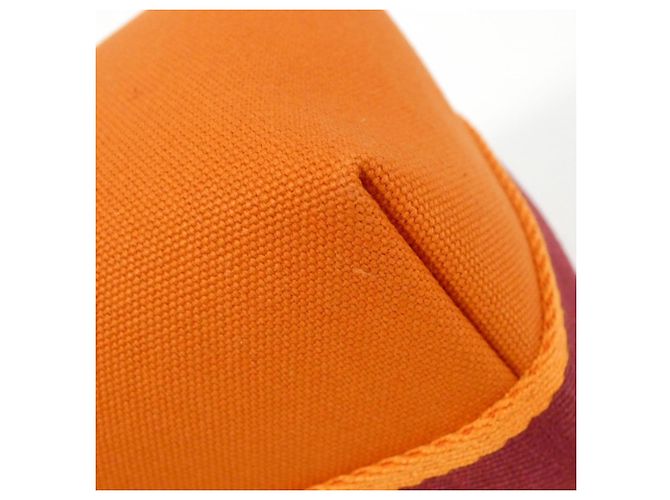 Hermès Hermes Bride à Black PM Handbag Pouch Roja Naranja - vista 3