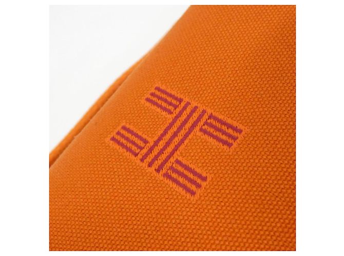 Hermès Hermes Bride à Black PM Handbag Pouch Roja Naranja - vista 5