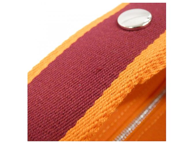 Hermès Hermes Bride à Black PM Handbag Pouch Roja Naranja - vista 6