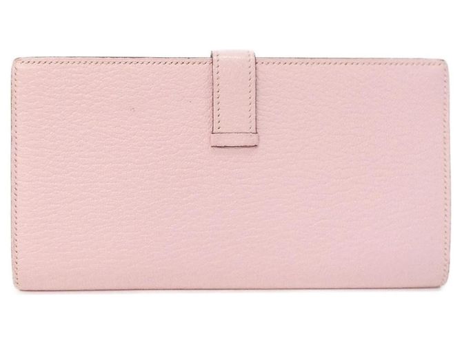Hermès Hermes Bearn Soufflé langes Portemonnaie Pink - Ansicht 2