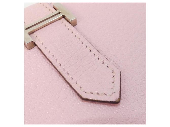 Hermès Hermes Bearn Soufflé langes Portemonnaie Pink - Ansicht 6