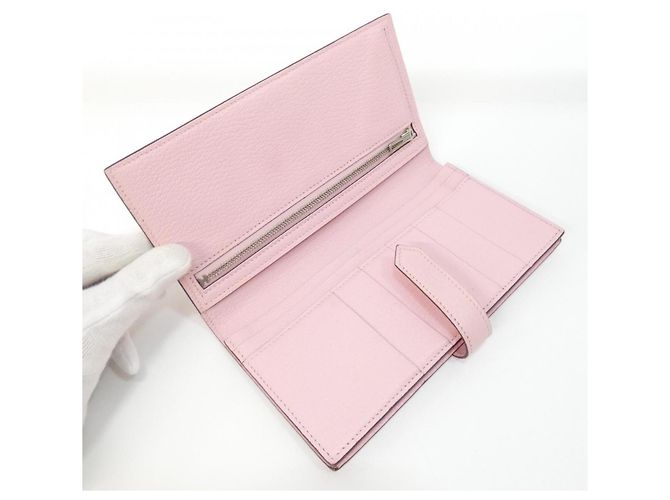 Hermès Hermes Bearn Soufflé langes Portemonnaie Pink - Ansicht 7
