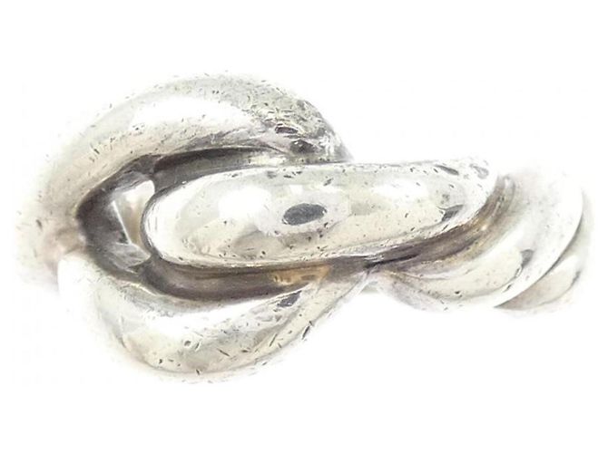 Hermès Hermes Hallmark Band Ring Silber - Ansicht 2