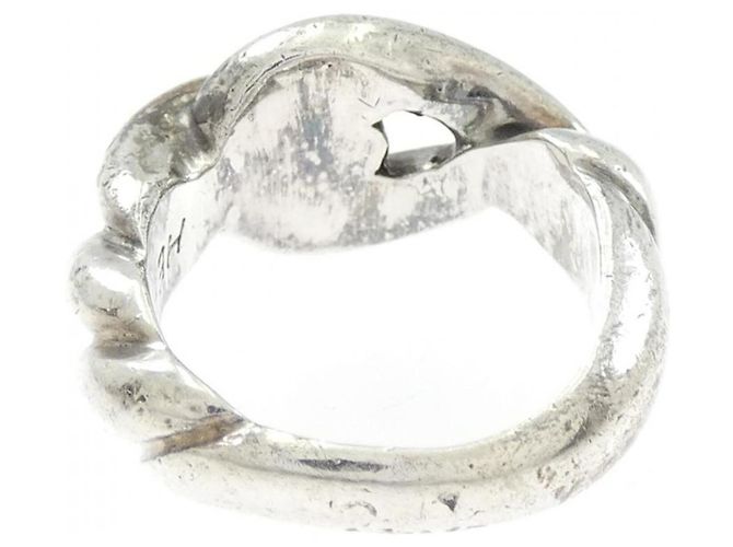 Hermès Hermes Hallmark Band Ring Silber - Ansicht 3