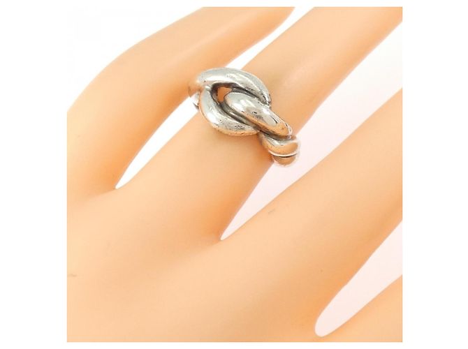 Hermès Hermes Hallmark Band Ring Silber - Ansicht 5