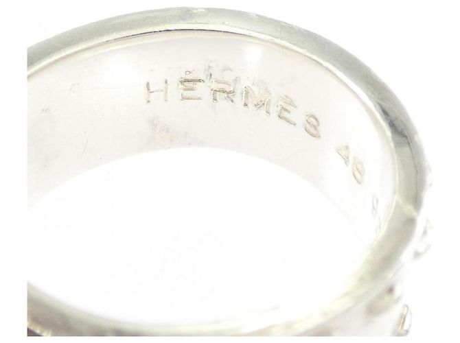 Ring Anello Hallmark Hermès Argento D'oro - vista 4