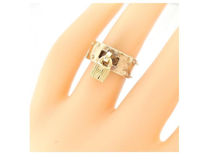 Ring Anello Hallmark Hermès Argento D'oro - vista 5