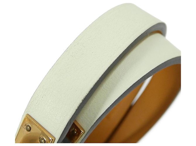 Hermès Hermes Mini Kelly Double Tour Charm Armband Grün Hellgrün - Ansicht 4