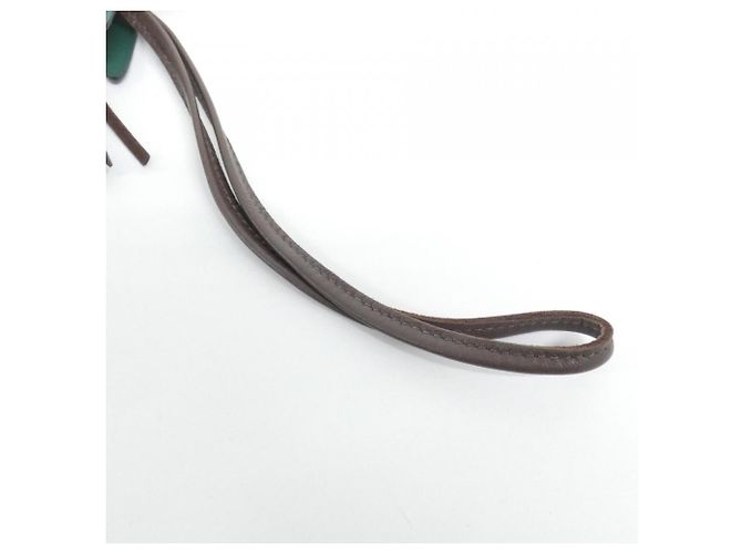Hermès Hermes Rodeo Pegasus Accessory Bag Charm PM Branco Chocolate Verde claro - vista 5