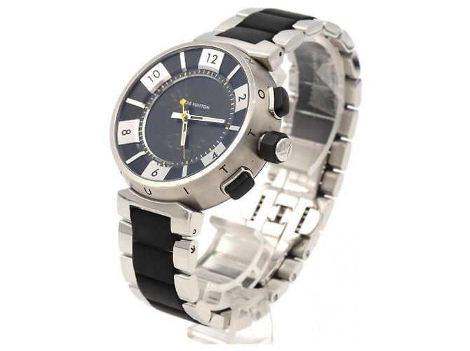 Louis Vuitton Tambour Black Q118F Quartz Wristwatch - view 2