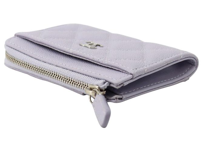 Portamonete Chanel Matelassé in vitello viola Porpora - vista 2