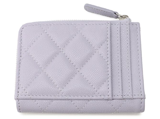 Portamonete Chanel Matelassé in vitello viola Porpora - vista 3