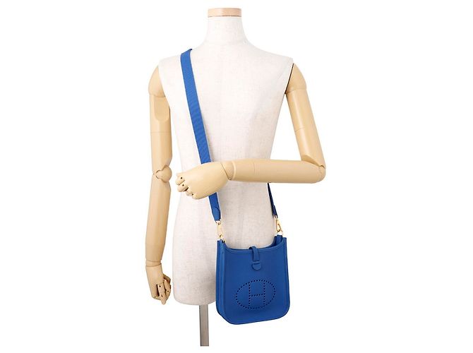 Hermès Hermes Evelyne TPM Schultertasche in Amazon Blue Blau - Ansicht 4