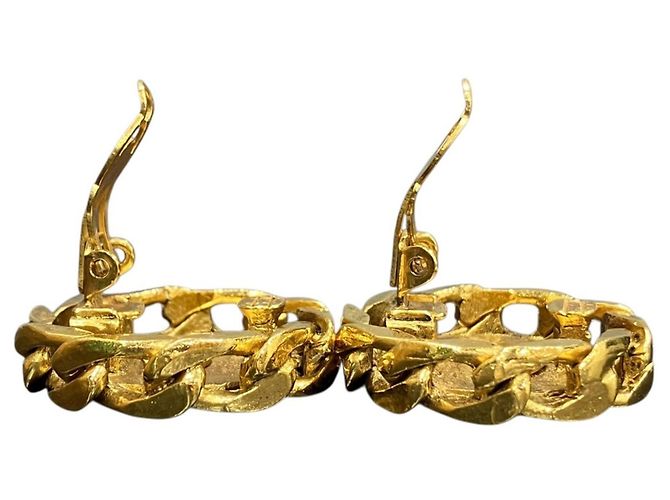 Chanel vergoldete Clip-Ohrringe Golden - Ansicht 2