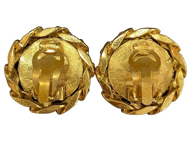 Chanel vergoldete Clip-Ohrringe Golden - Ansicht 3